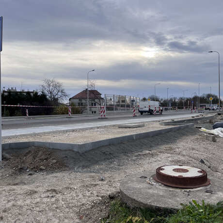 Przebudowa ul. Warszawskiej w Rzeszowie [listopad 2023] - fot 8